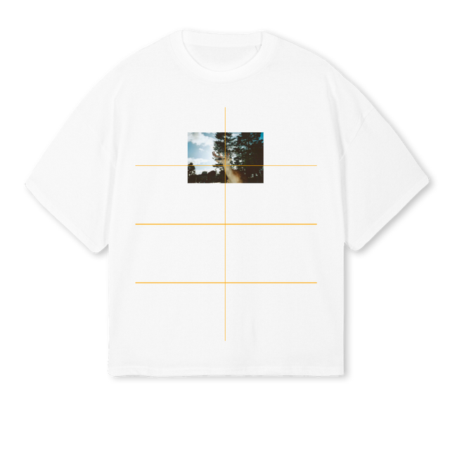 DEEROFNARA White Oversized Boxy Tee.
