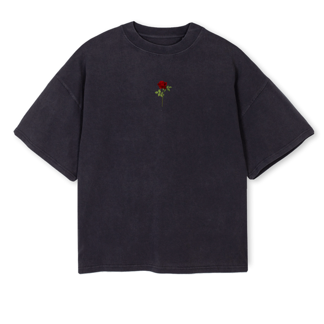 THRONES Vintage Black Oversized Boxy Tee.
