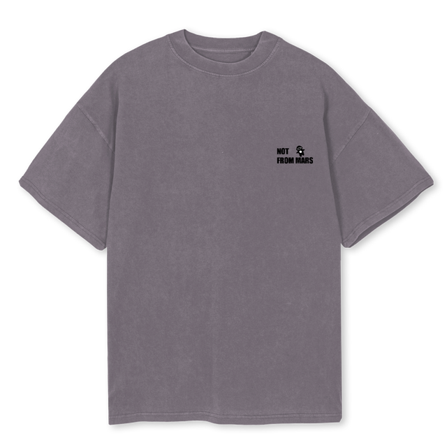 PLUTOPIGMENTGREY Pigment Grey Oversized Tee.