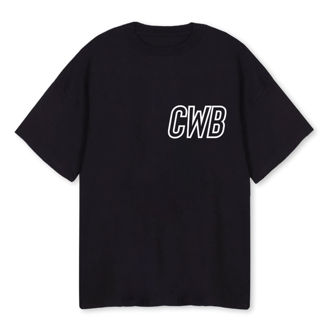CWBSUMMERTWOFOURW Black Oversized Tee.