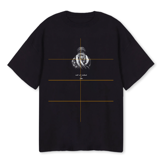 ASAPFRONTWP Black Oversized Tee.
