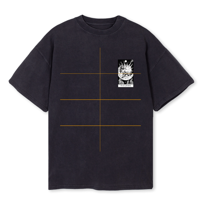LOVERS Vintage Black Oversized Tee.