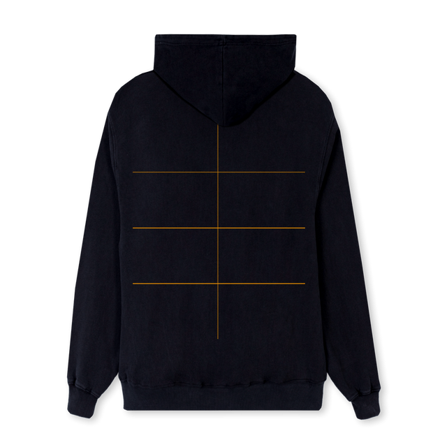 JD Black Regular Hoodie.