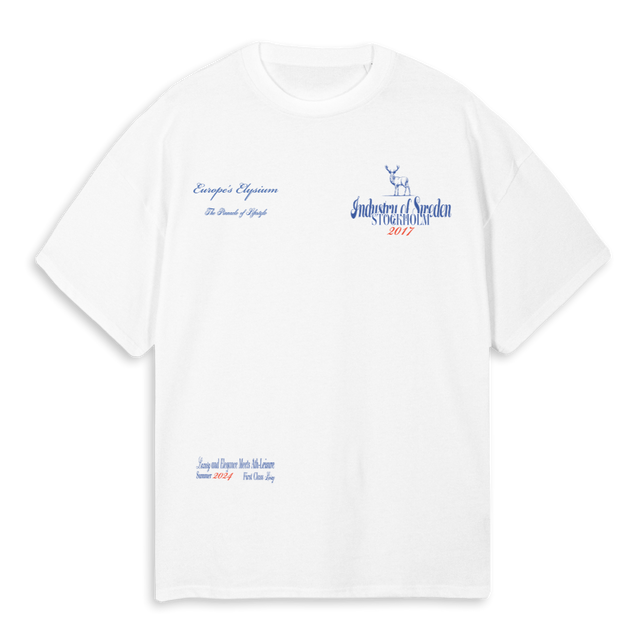 EUROPESELYSIUM_3 White Oversized Tee.