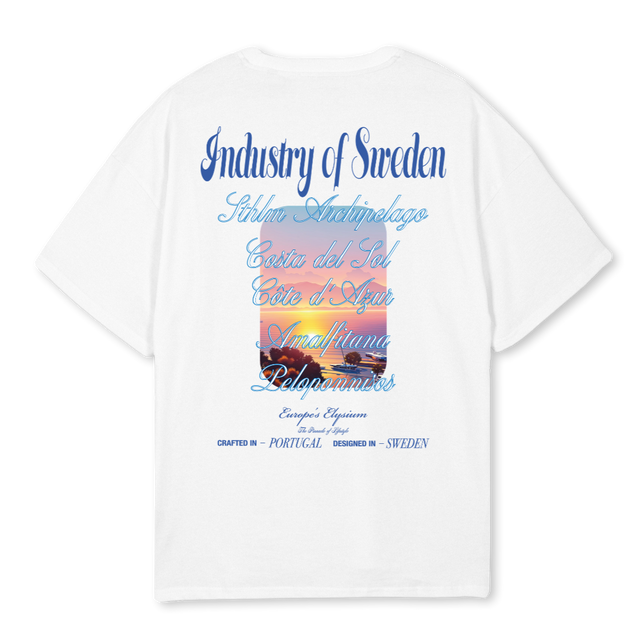 EUROPESELYSIUM_3 White Oversized Tee.