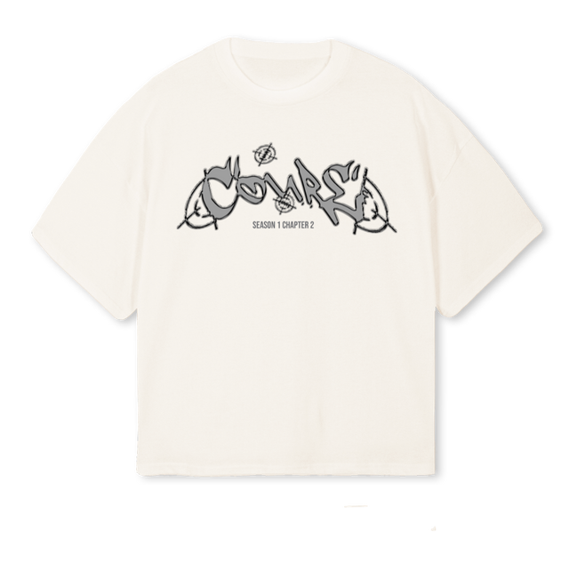 TARGETCOURE Vintage White Oversized Boxy Tee.