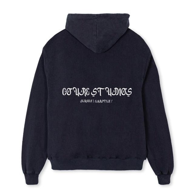 MUBARAKCOURE Vintage Black Oversized Hoodie.