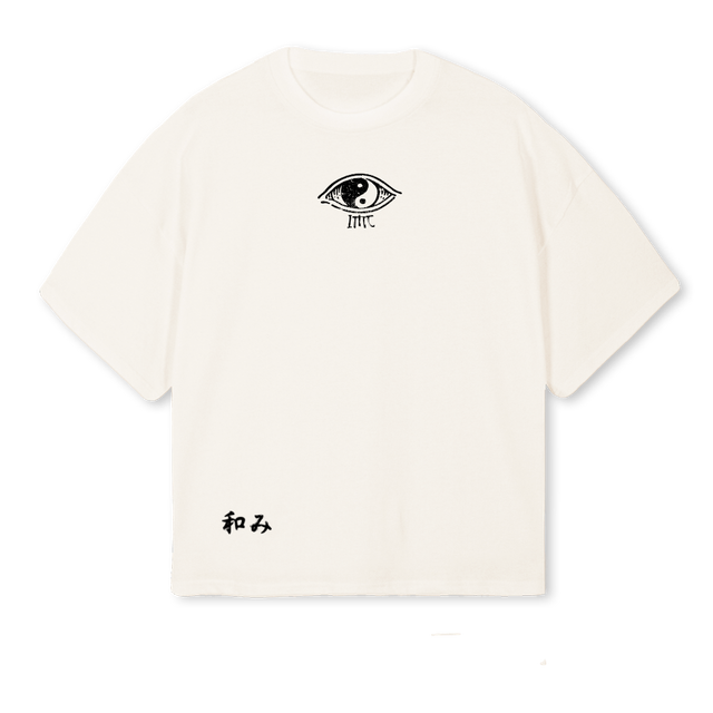 SAMURAIBLOSSOM Vintage White Oversized Boxy Tee.