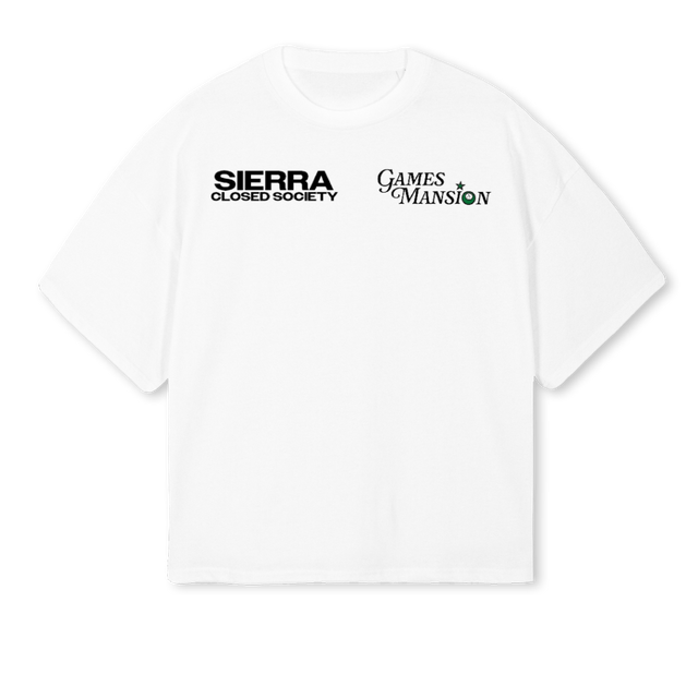 MMMMM White Oversized Boxy Tee.