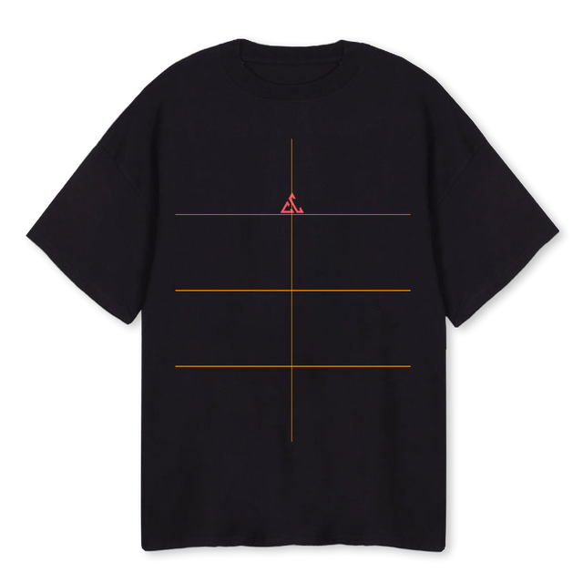 CAVETI Black Oversized Tee.