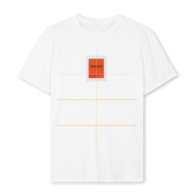ORANGEAMADAWHITET White Regular Tee.