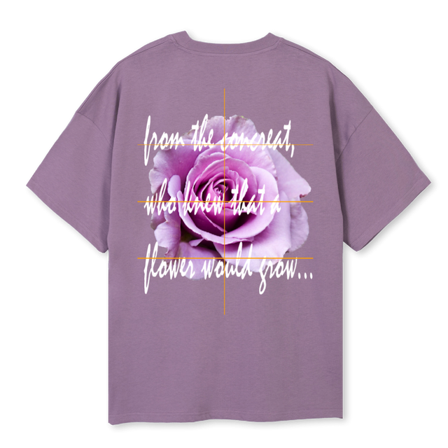 SIZZURP Purple Oversized Tee.