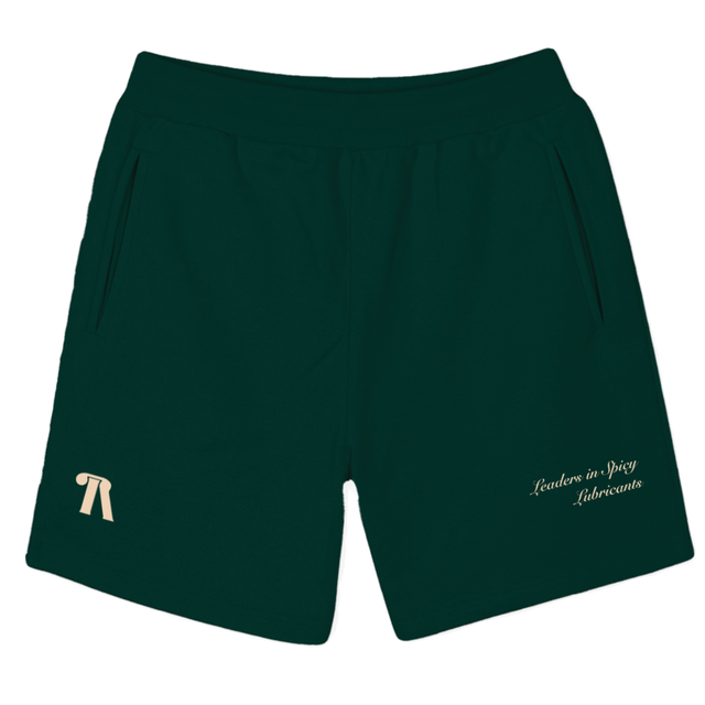SPICYLUBRICANTSGREEN Wild Green Sweatshorts.