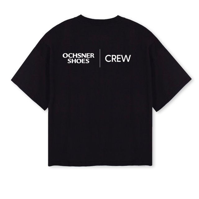 OCHCREW Black Oversized Boxy Tee.
