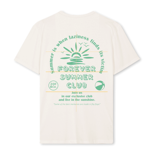 FOREVERSUMMER Vintage White Regular Tee.