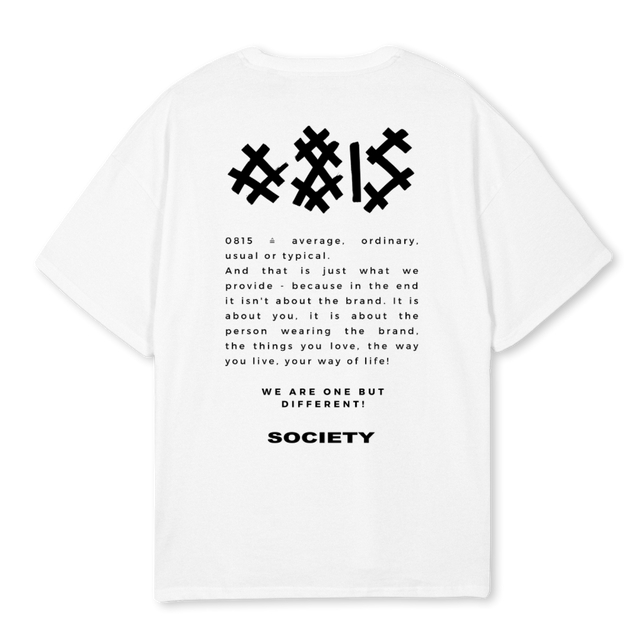 TEXTEINSW White Oversized Tee.