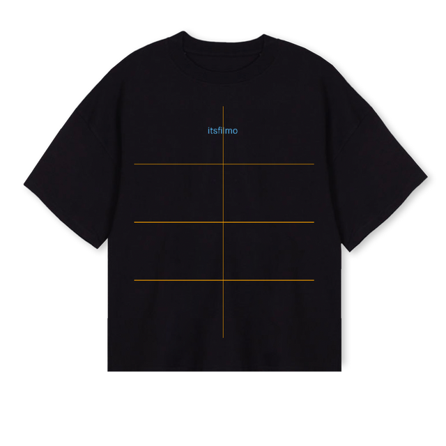 ITSCHRISTOPH_1 Black Oversized Boxy Tee.