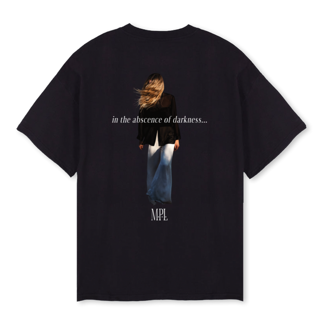 OSDOTS Black Oversized Tee.