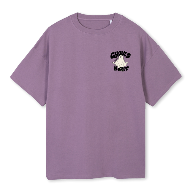 GHOULSNIGHTPURPLE Purple Oversized Tee.