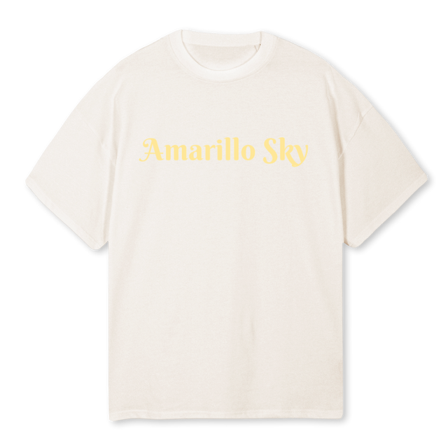 AMSKYWHITE Vintage White Oversized Tee.