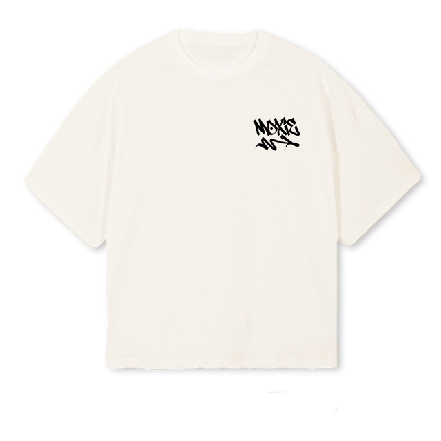 TRISTARBLUETEE Vintage White Oversized Boxy Tee.