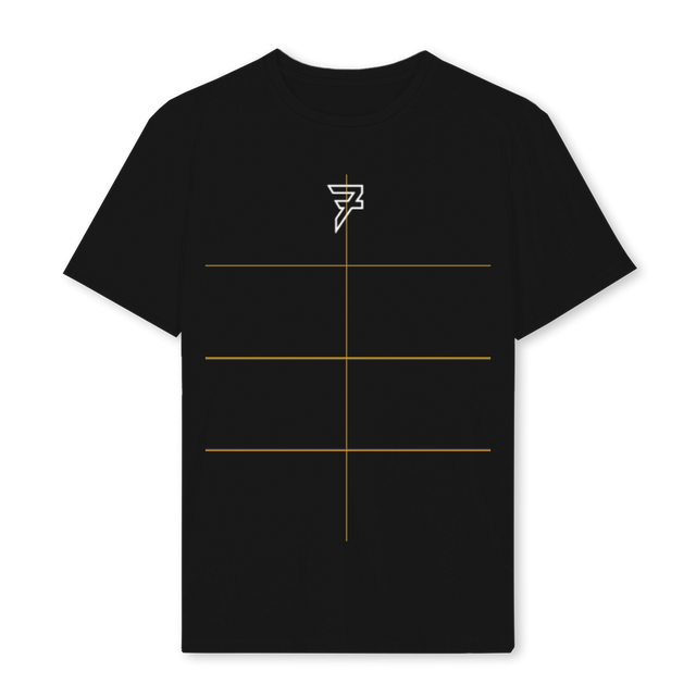 SAMPLETEETHREE Black Regular Tee.