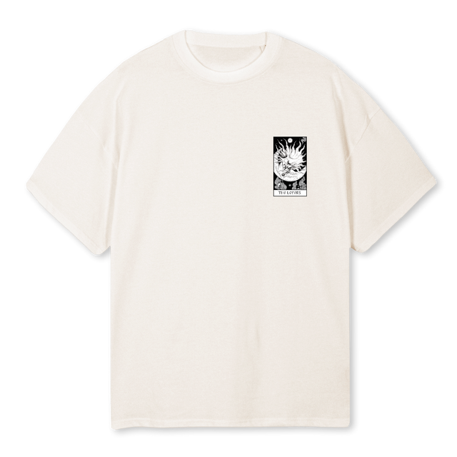 LOVERS WHITE Vintage White Oversized Tee.