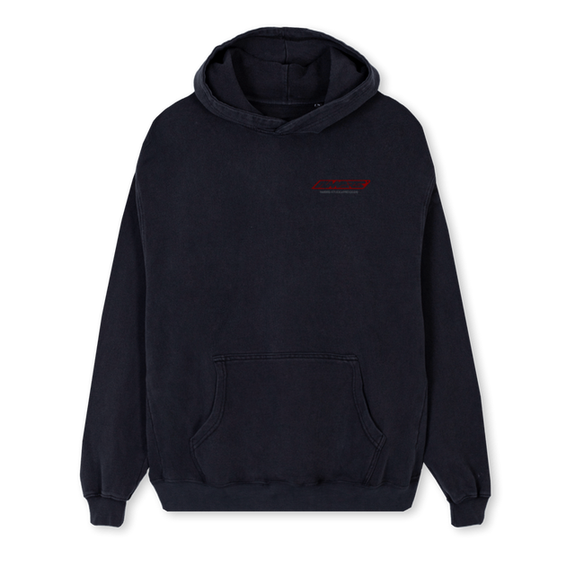 NMBRSRED Vintage Black Regular Hoodie.