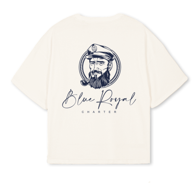 BROYALL Vintage White Oversized Boxy Tee.