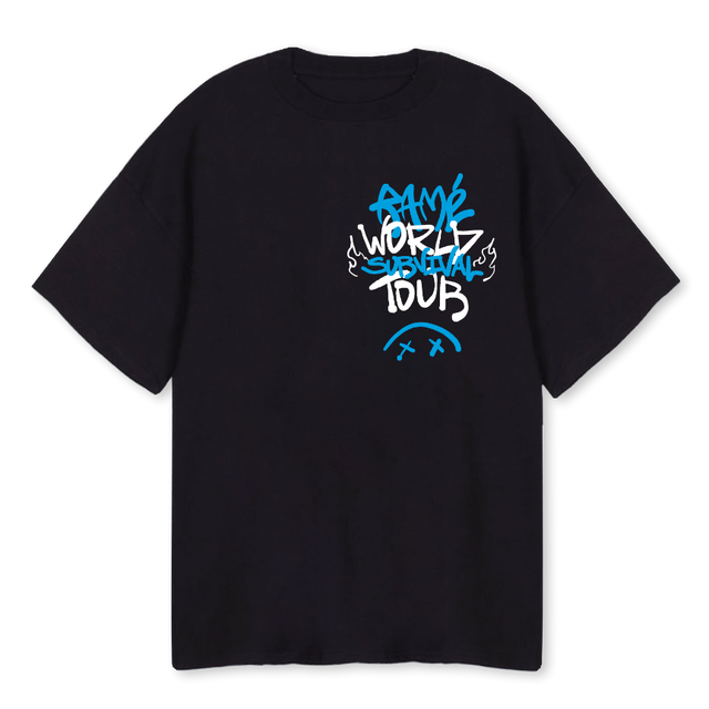 WORLDTOUR Black Oversized Tee.