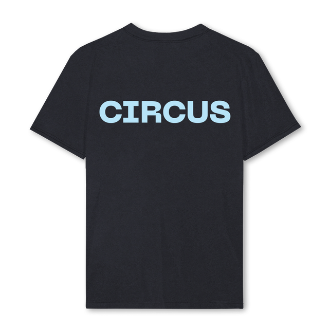 BLACKREGCIRCUS Vintage Black Regular Tee.