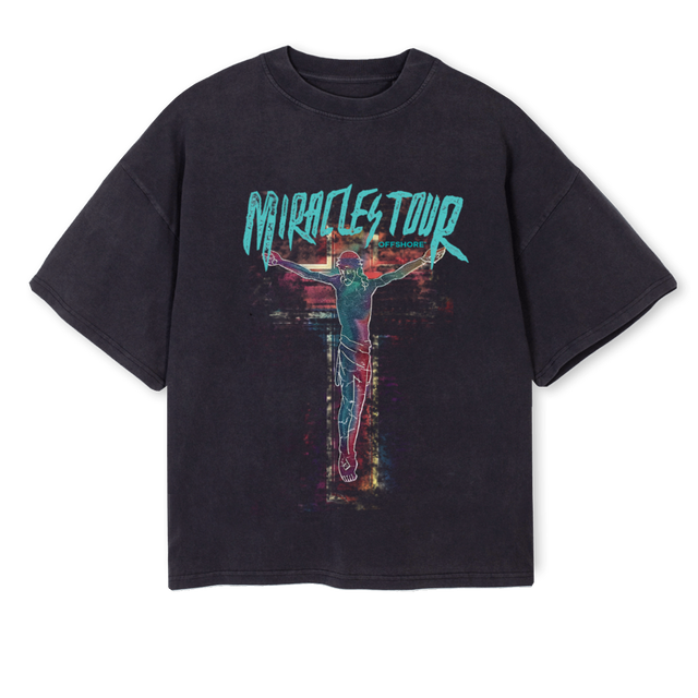 MTTWO Vintage Black Oversized Boxy Tee.