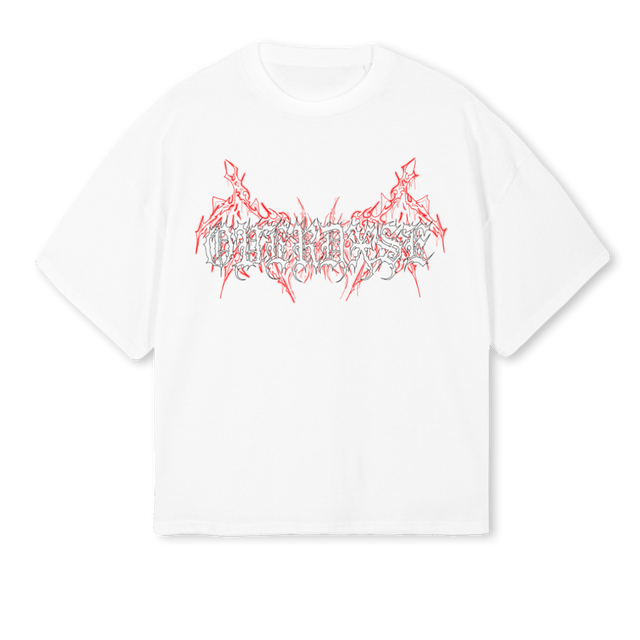 OVERDXSETRIBE_1 White Oversized Boxy Tee.