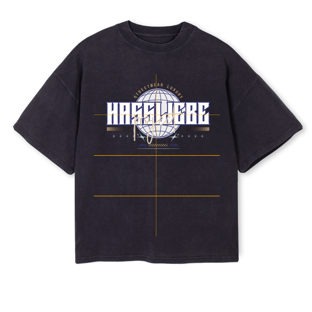 PROJECT Vintage Black Oversized Boxy Tee.