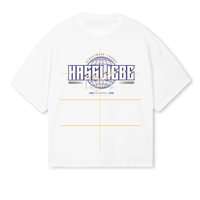 PRYECTW White Oversized Boxy Tee.