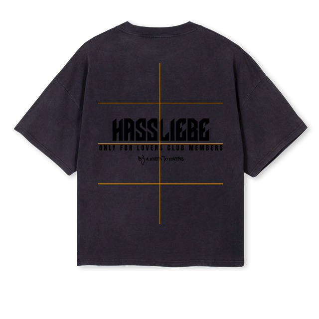 LOVRSW Vintage Black Oversized Boxy Tee.