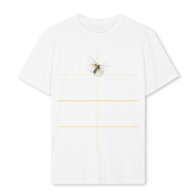 BUTTERFLYY White Regular Tee.
