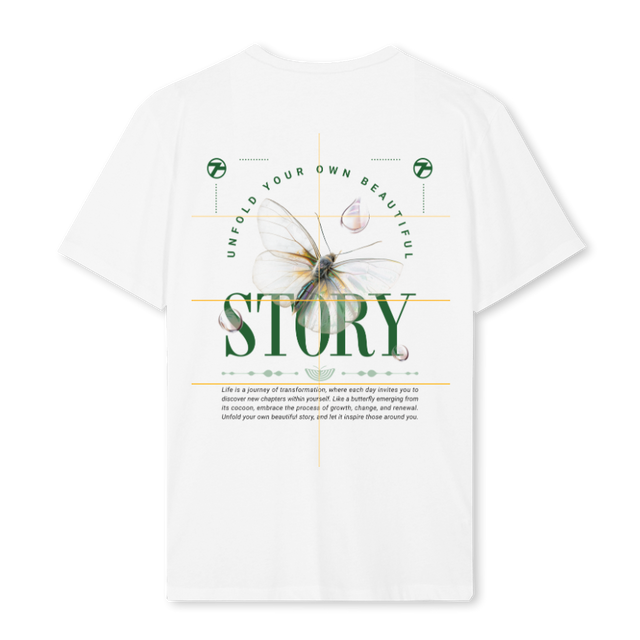 BUTTERFLYY White Regular Tee.