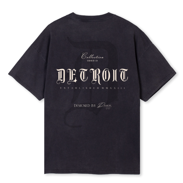 VINTAGEBALCKFADED Vintage Black Oversized Tee.