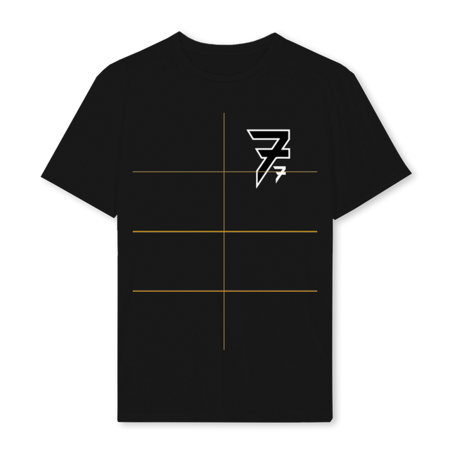 DOUBLELOGOBLACK Black Regular Tee.