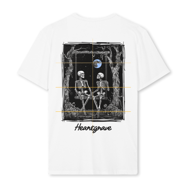 LOVERSBLUEMOONWHT White Regular Tee.