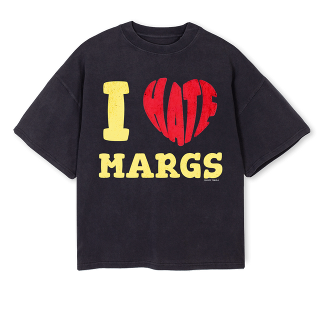 MARGS Vintage Black Oversized Boxy Tee.