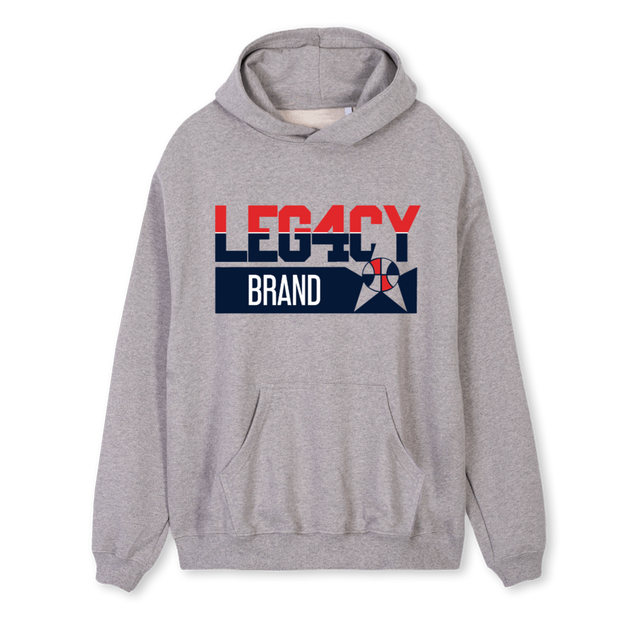 LEGACY_1 Grey Marl Regular Hoodie.