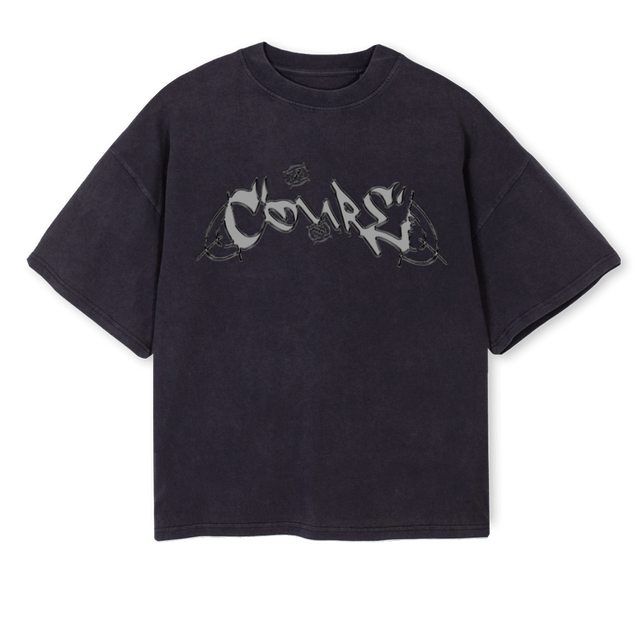 VINTAGETARGETCOURE Vintage Black Oversized Boxy Tee.