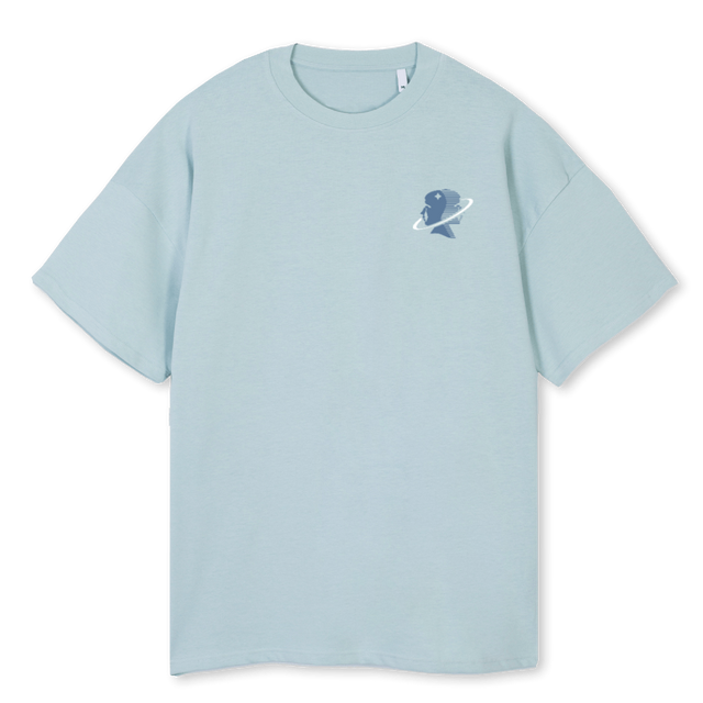 EXPLORE Cold Blue Oversized Tee.