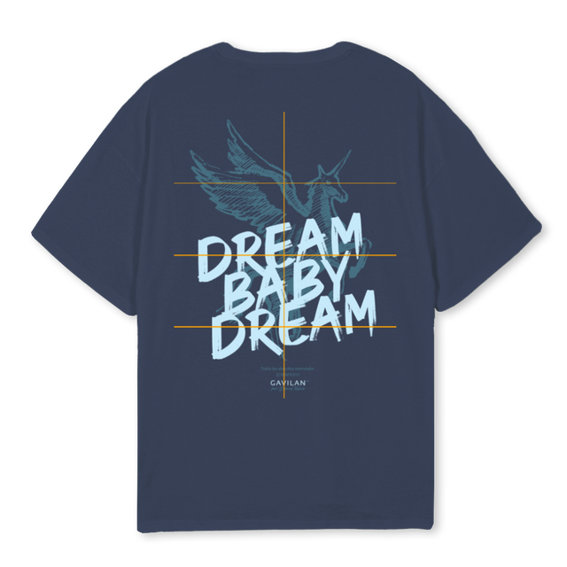 EINHORN Navy Blue Oversized Tee.