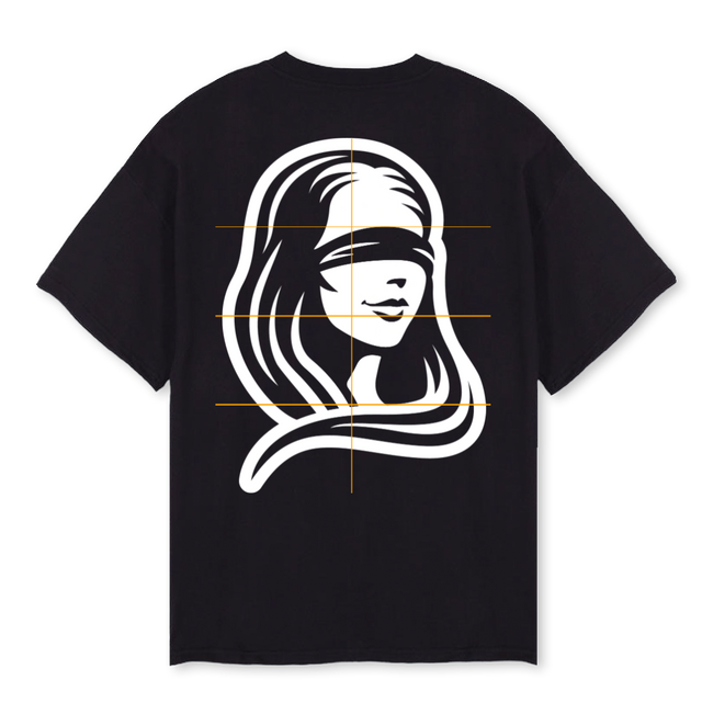 JSTCA Black Oversized Tee.
