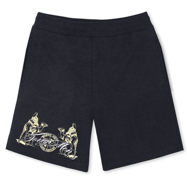 SILKROADPANTS Vintage Black Relaxed Sweatshorts.