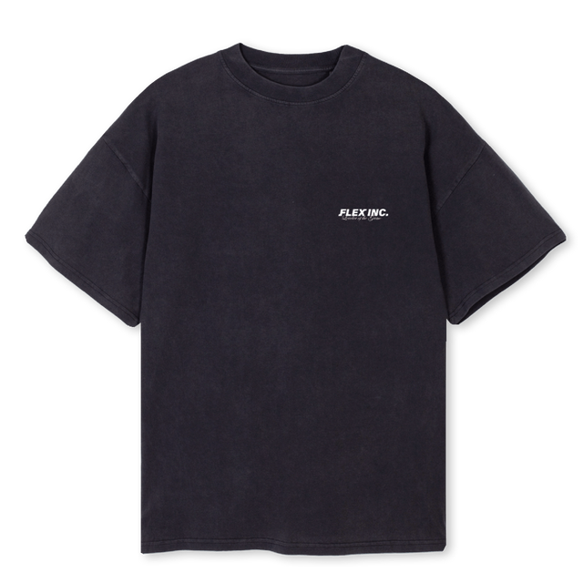 FLYINGCHAMPAGNE Vintage Black Oversized Tee.