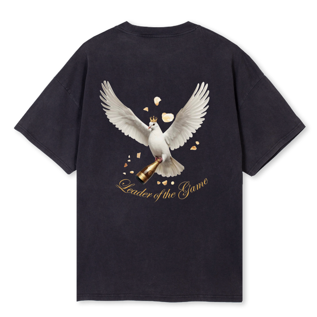 FLYINGCHAMPAGNE Vintage Black Oversized Tee.